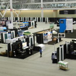 Exhibit Hall Set – Up in Progress